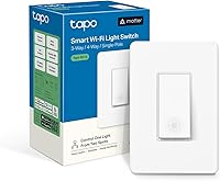 TP-Link Tapo S515 Smart Light Switch: Matter Certified, 3/4-Way Single-Pole, Energy Monitoring, Alexa Siri Google Home Compatible