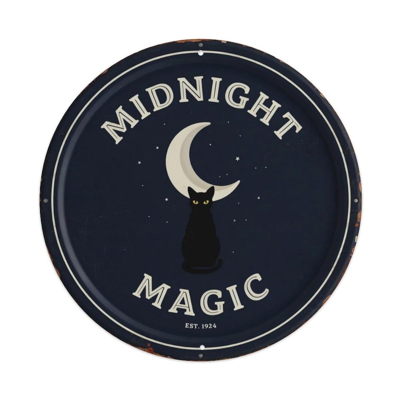 Midnight Magic Dark Fairy Metal Tin Sign Plaque