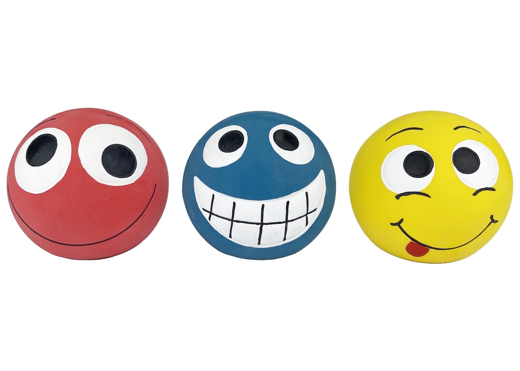 MULTIPETSilly Funny Face Squeakers (2")