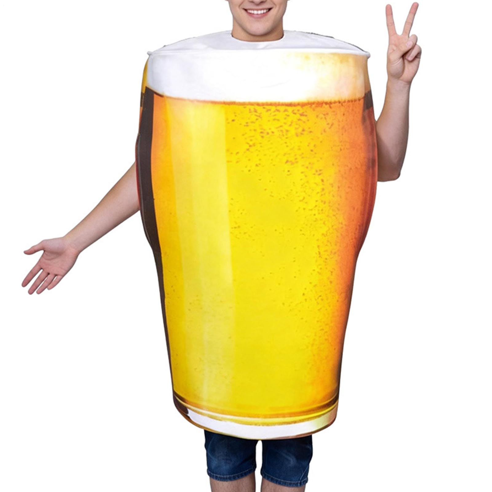 Alcohol Costume Realistic Beer Mug Suit