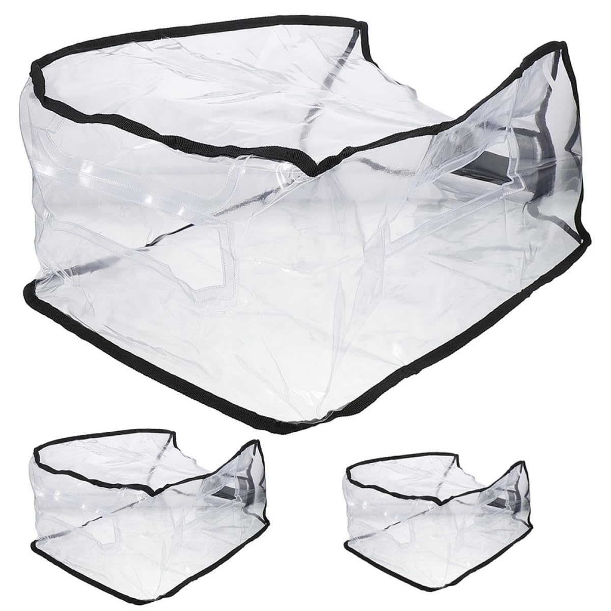 LALAFINA Copri Valigia Protettivo Pvc Trasparente 3 Pezzi per Bagaglio | Antispruzzo e Contro lo Sporco, Finitura Semi-trasparente, Forma Delicata e Look Moderno