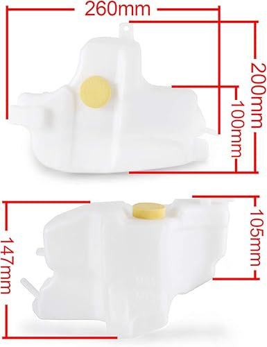 Miniatura 3 de Depósito de tanque de botella de desbordamiento de refrigerante del radiador 21710-8J000 NI3014105 Reemplazo para Nissan Altima 2002-2006 2.5L y