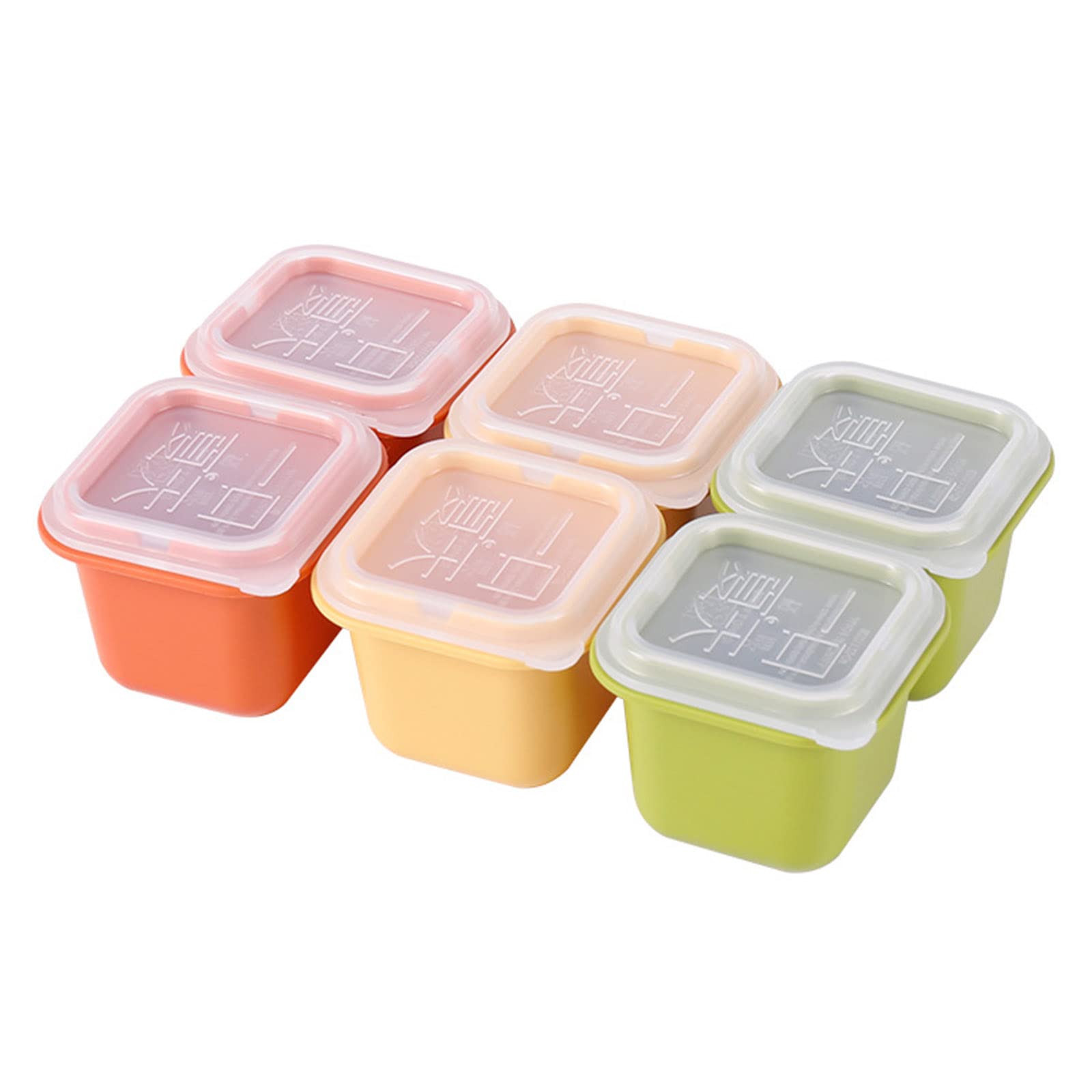 Buxuaaaa 6 Pieces Tray Mold Large Tray Kitchen Fruit Maker Home Freezer Accessories Molds & Trays