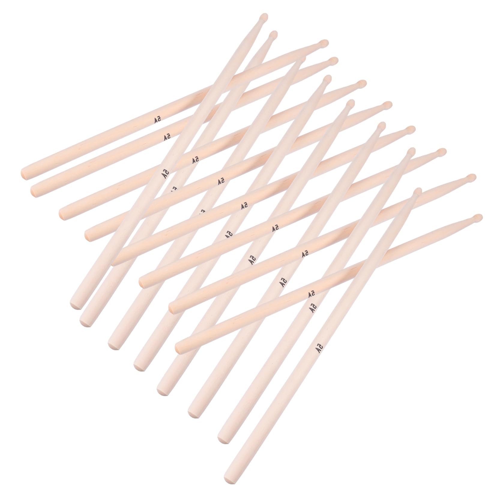 INOOMP 20Stücke Ahorn Trommelstöcke Professionelle Holz Drumsticks mit Tragetasche für Anfänger Musiker und Studenten Langlebig und Rutschfest