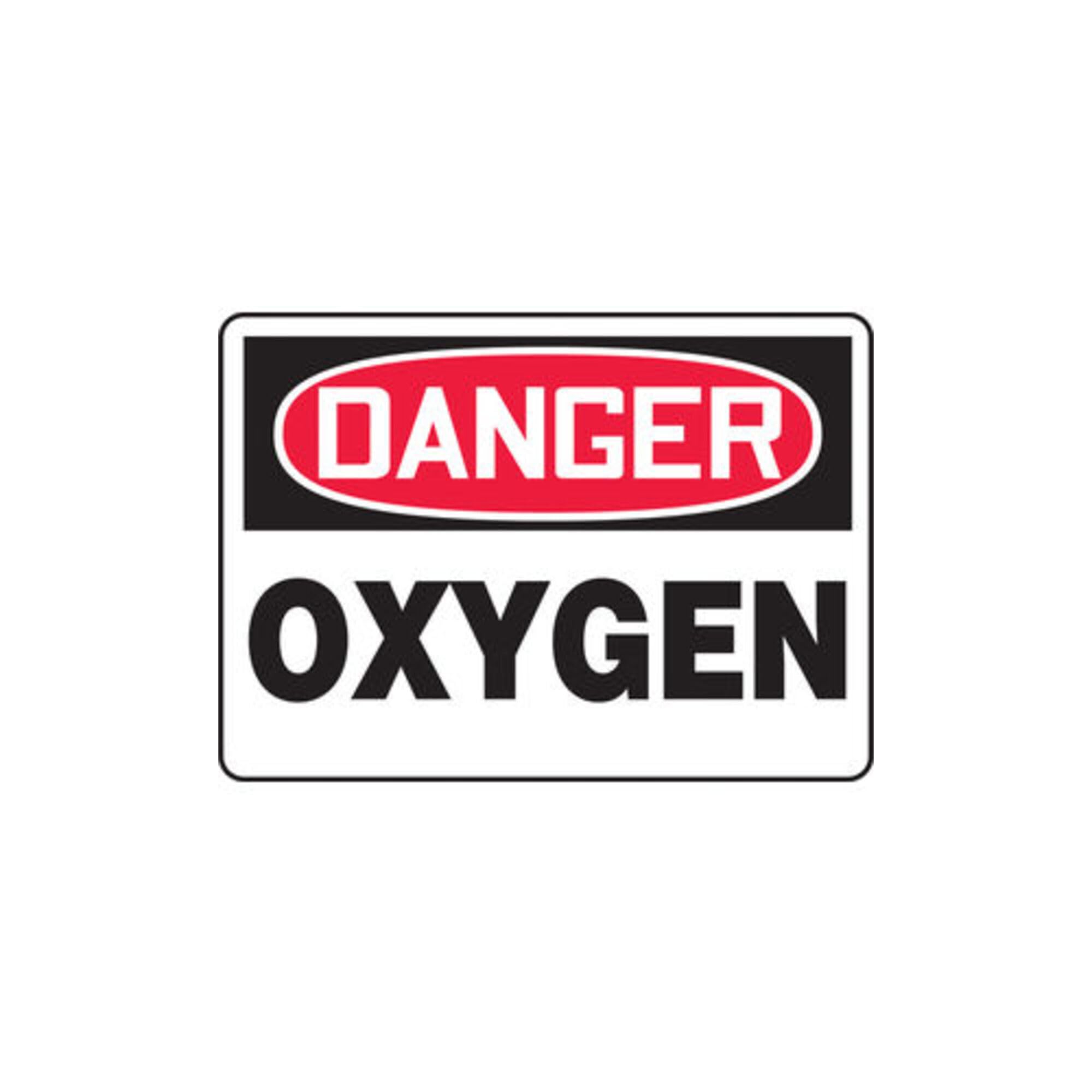 Panneau Danger Oxygen Accuform : Signaler efficacement les risques de gaz industriels