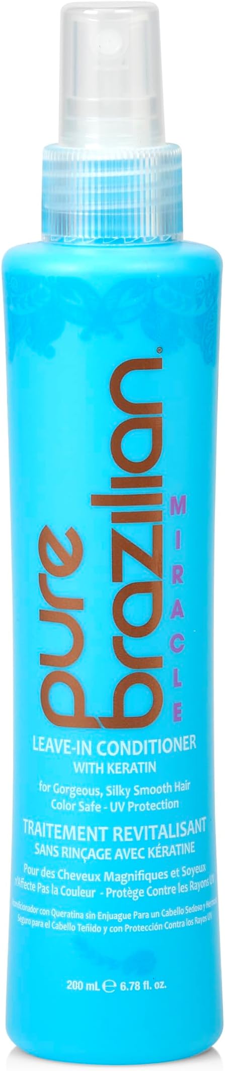 Leave-In Conditioner, Nourishing Hair Treatment Enriched with Keratin to Fortify & Strengthen, 6.78 Ounce (200 Milliliter)