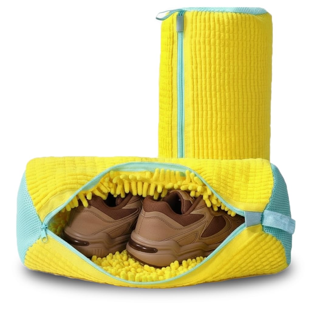 Shoe Washing Machine Bag Reusable Laundry Shoe Bag for Washer & Dryer — Designed for Sneakers and Delicates | Durable Zipper | 360° Deep Cleaning | Washable Mesh Organizer Bag-image-40