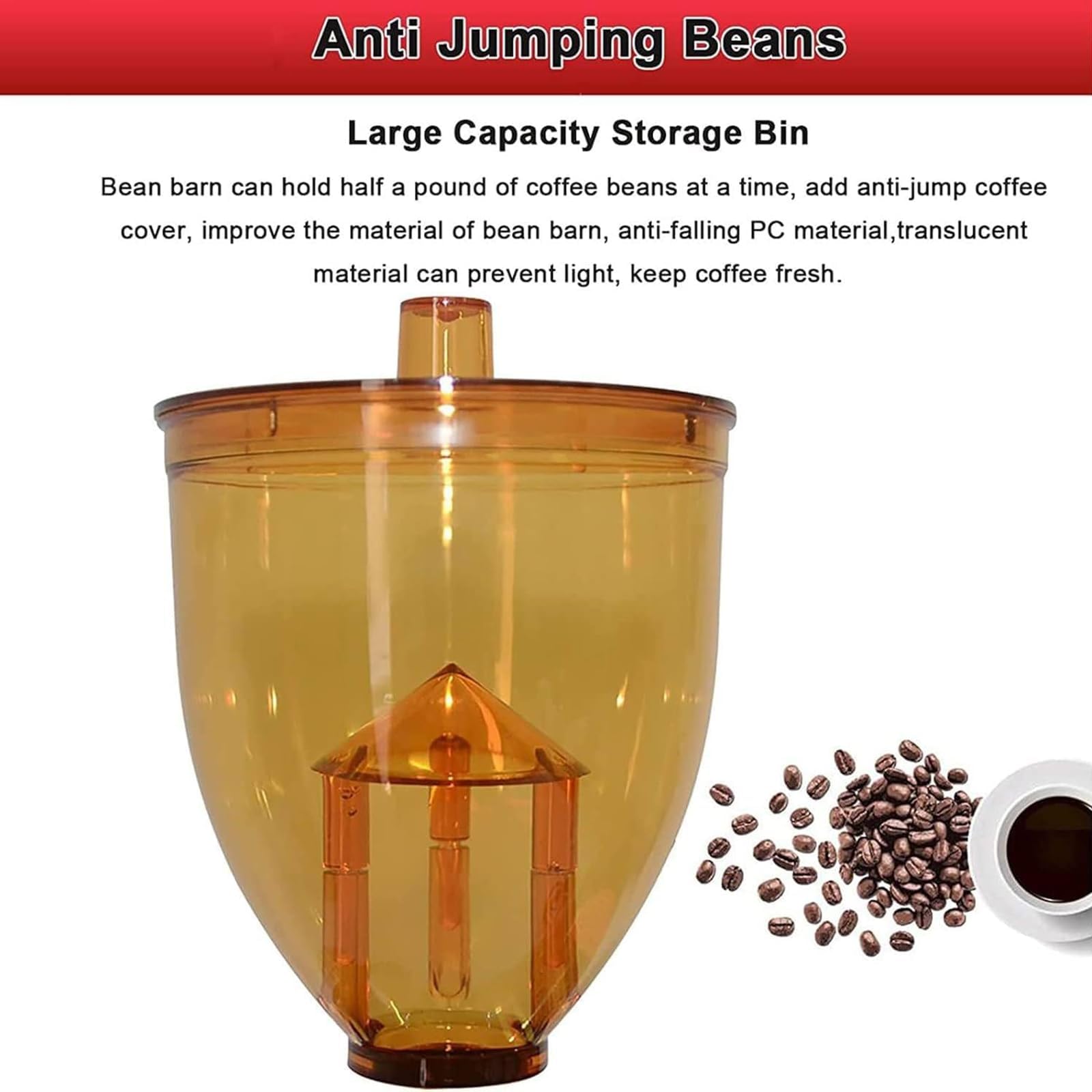 Molinillo De Café Eléctrico En Grano, Molinillo De Café Profesional, Con Almacén De Granos Anti-Salto, 8 Configuraciones De Molienda, Capacidad De Grano De Café 250g, Para Granos De Café, Especias