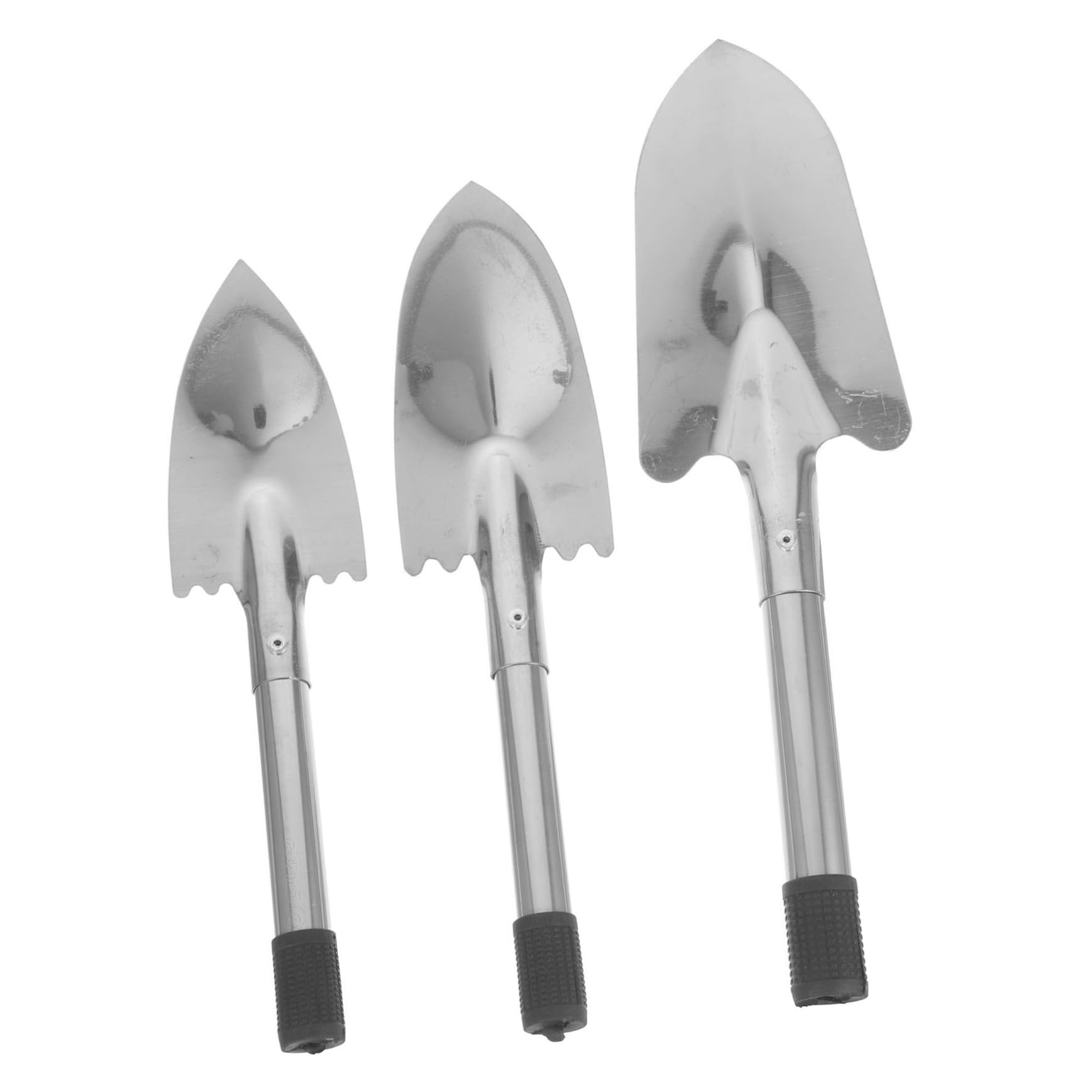 Kisangel 4 Juegos Pala De Jardín De Acero Inoxidable Pala De Mano Perforar Deber Herramienta Plantar Jardín Herramienta Camping Jardín Herramienta De Jardín De Paleta De Mano 3 Piezas * 4
