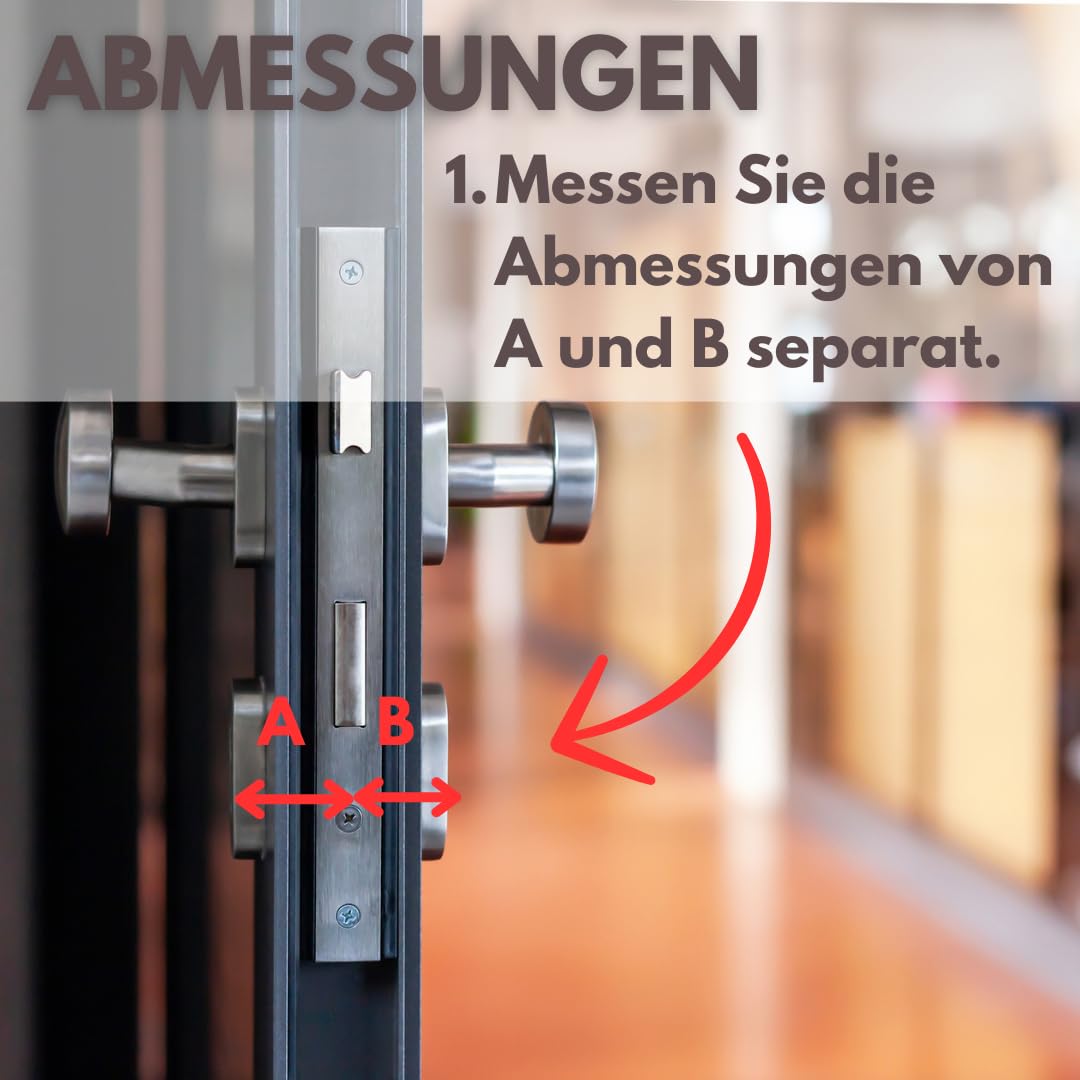 Knaufzylinder K50/30 mm, mit 50 Schlüssel, Zylinderschloss mit Knauf, Türschloss aus Nickel, Profilzylinder EU- Produktion, von 3 bis 50 Schlüssel zur Auswahl, Schloss für Haustür