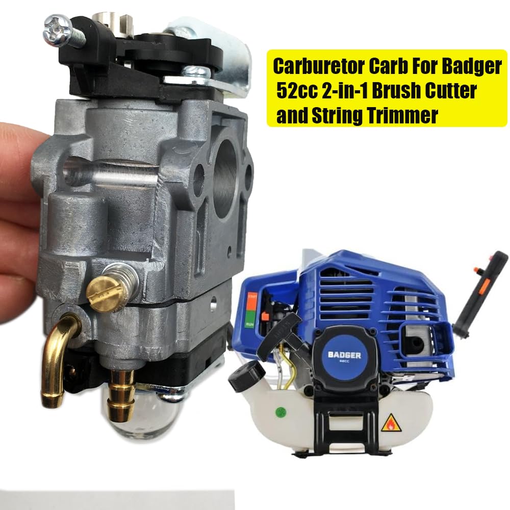 Huayi - Carburador para desbrozadora y desbrozadora Badger 52cc 2 en 1 | Carbohidratos de repuesto
