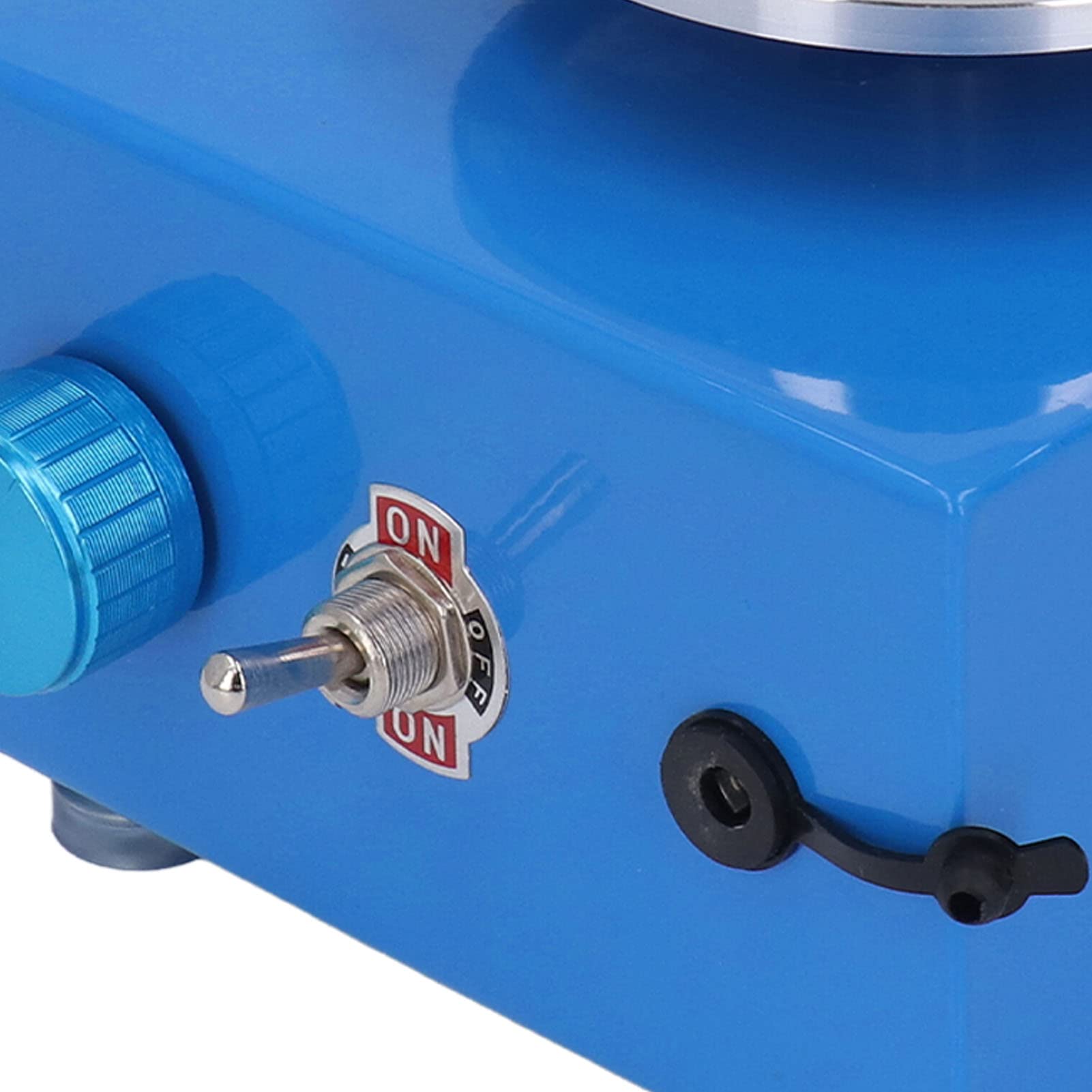 Mini torno de alfarería, pequeña máquina eléctrica para modelar cerámica, kit de torno de cerámica para la enseñanza escolar, bar de alfarería, bricolaje casero, azul