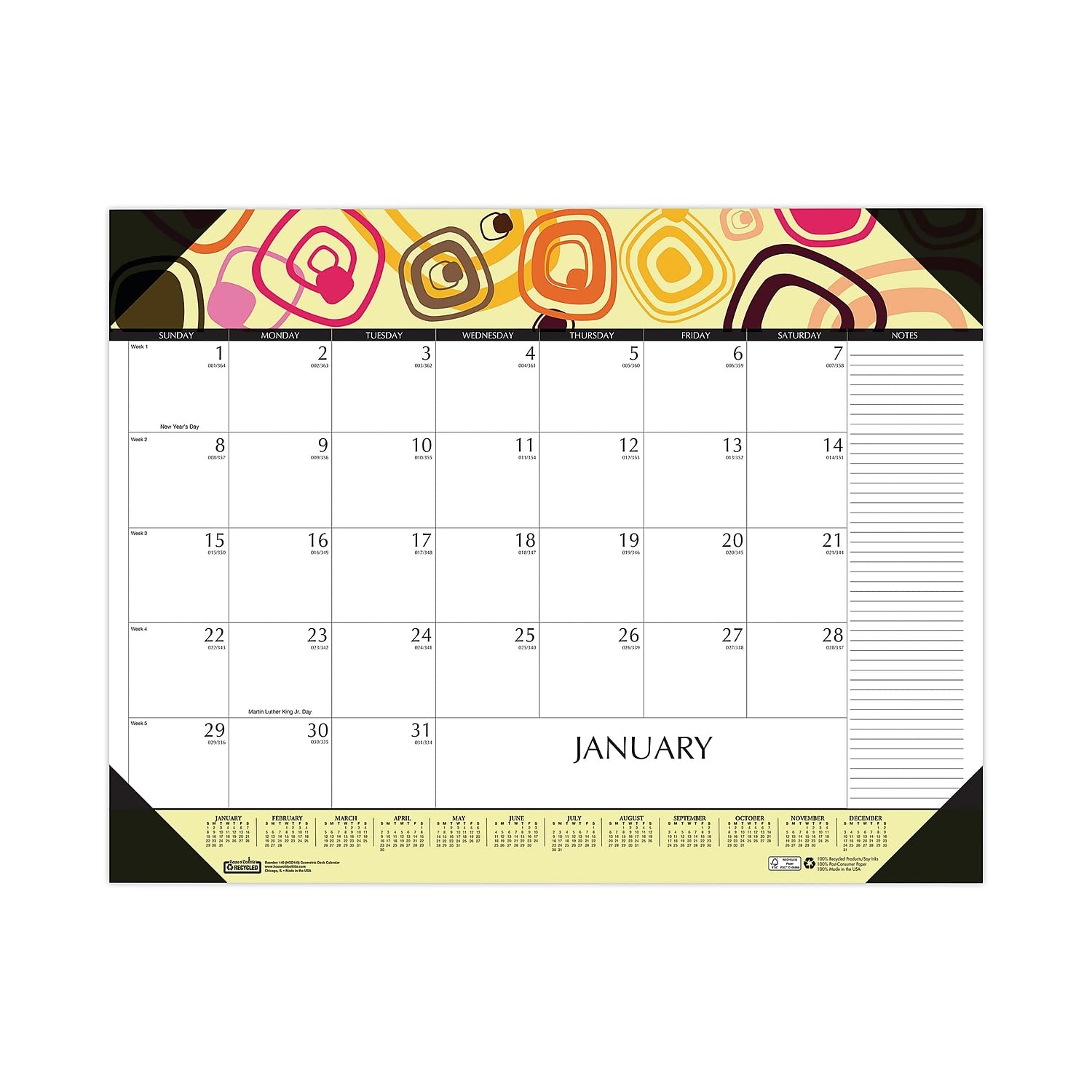 amazon-com-house-of-doolittle-2023-geometric-monthly-desk-pad-calendar-22-x-17-inches-january-december-hod149-23-office-products