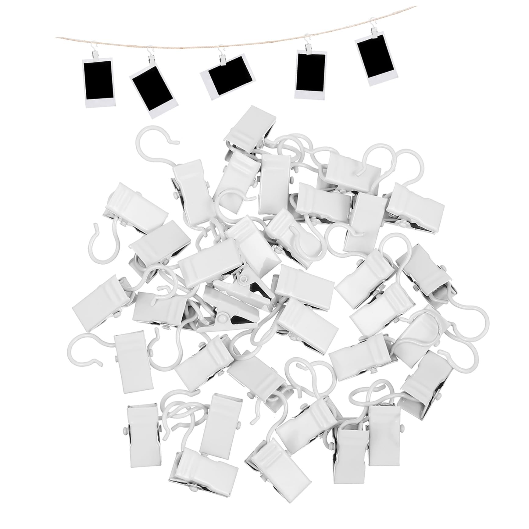 PRETYZOOM 200stücke Vorhang Clips Für Deko Und Gardinen Kleine Hänger Cremefarbe Stark Und Vielseitig Einsetzbar Für Zuhause Und Partys