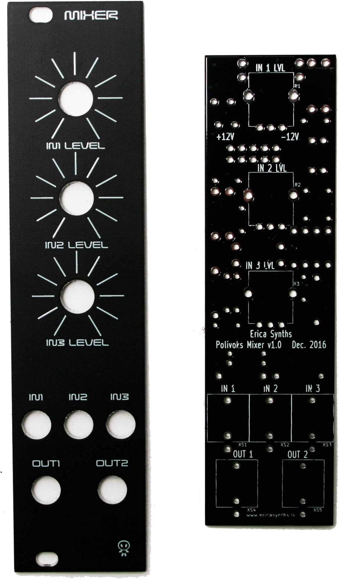 Erica Synths Mixer II PCB and Panel