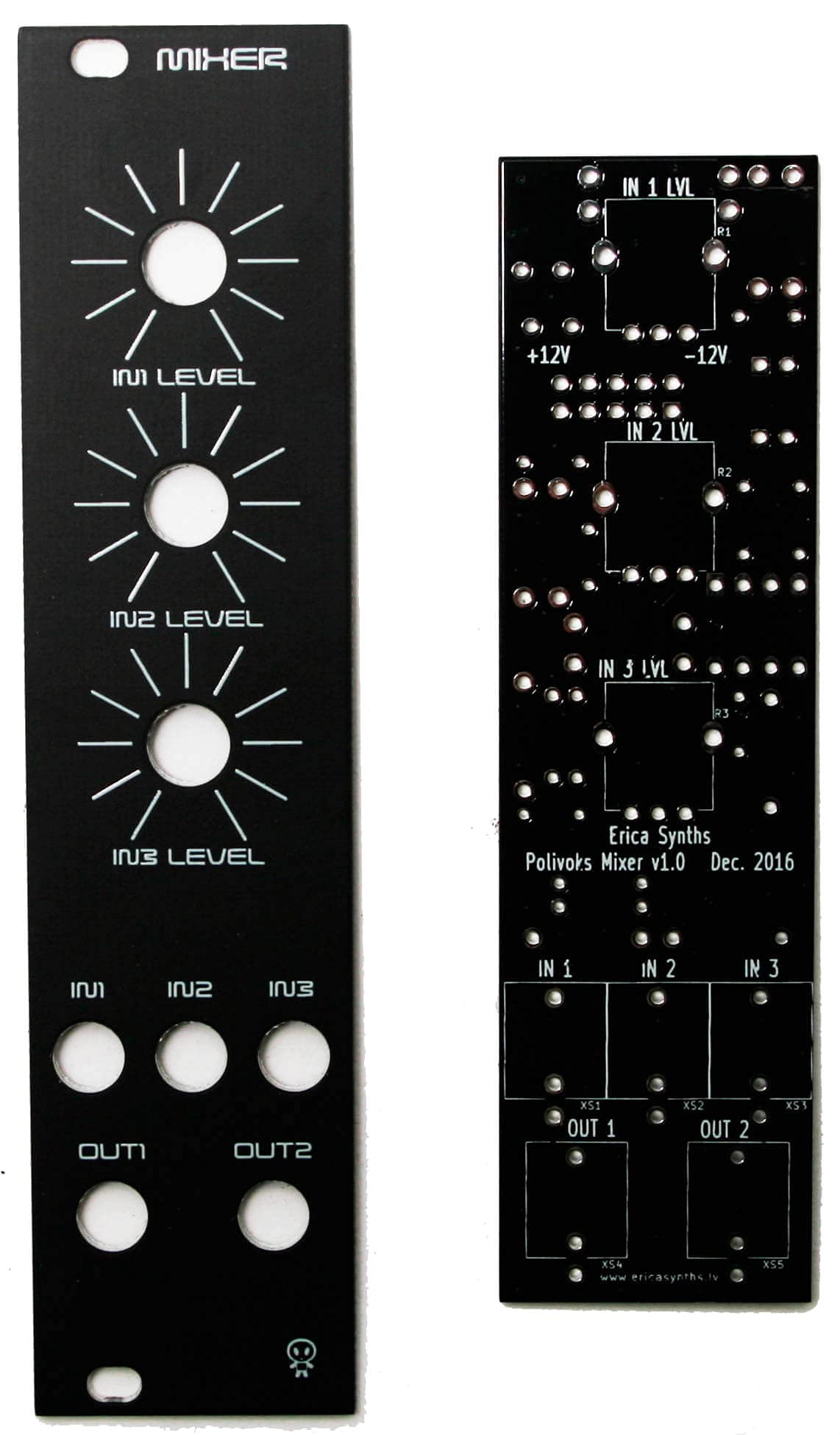 Erica Synths Mixer II PCB and Panel