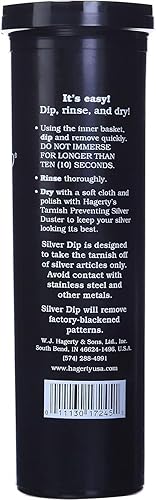 Vista 2 de W. J. Hagerty, Black Hagerty 17245 cubiertes Plata Dip, 16.9 fl oz (Paquete de 1), 16