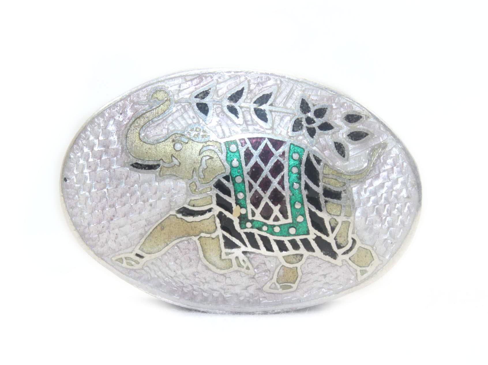 Boîte à bijoux éléphant cloisonné en argent, le cadeau précieux idéal pour elle