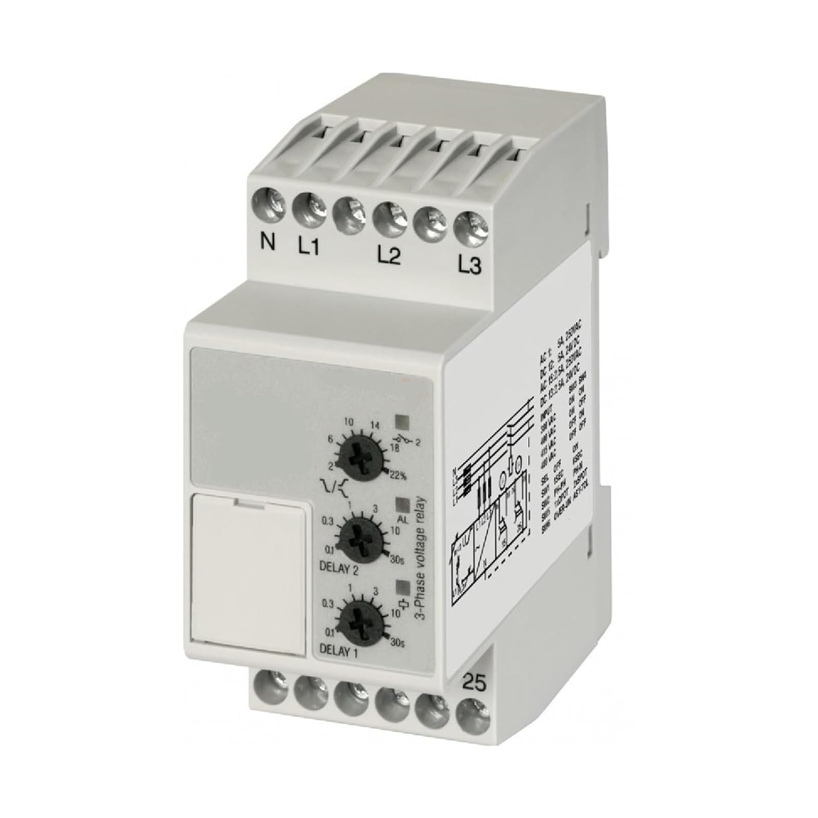 Relais de surveillance industriel DPB71CM48B014 protégeant les moteurs triphasés 380-480V