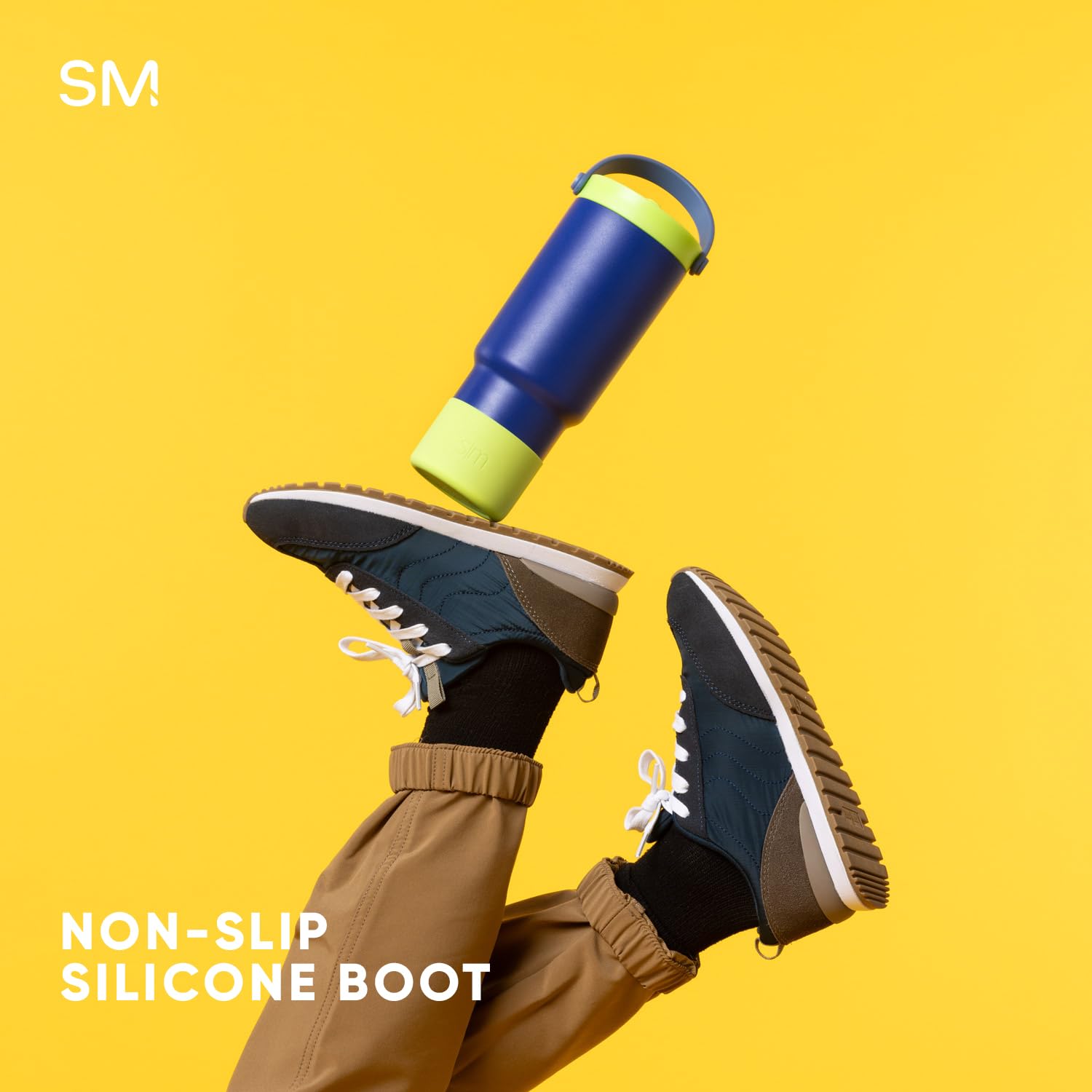 Simple Modern Trek Pivot | 24oz Kids Flip Straw Tumbler with Handle and Silicone Boot | Insulated Water Bottle Stainless Steel Cup | School Travel Jug | 80s Mix