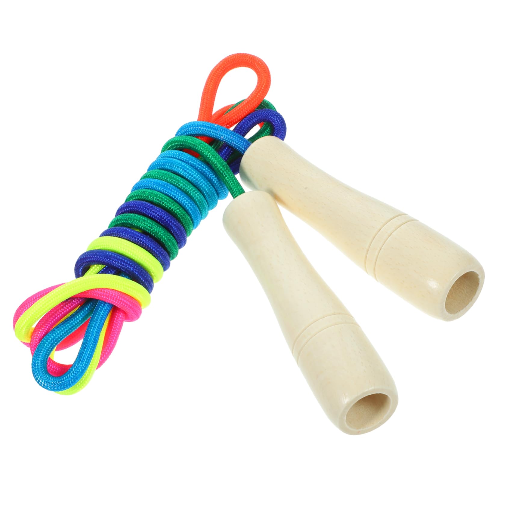 Toyvian Cuerda de Salto de Madera Saltar la Cuerda Saltar Cuerdas para Hacer Ejercicio Banda elástica Bandas elásticas Cuerda para Saltar Resistente al Desgaste Cuerda de Salto para