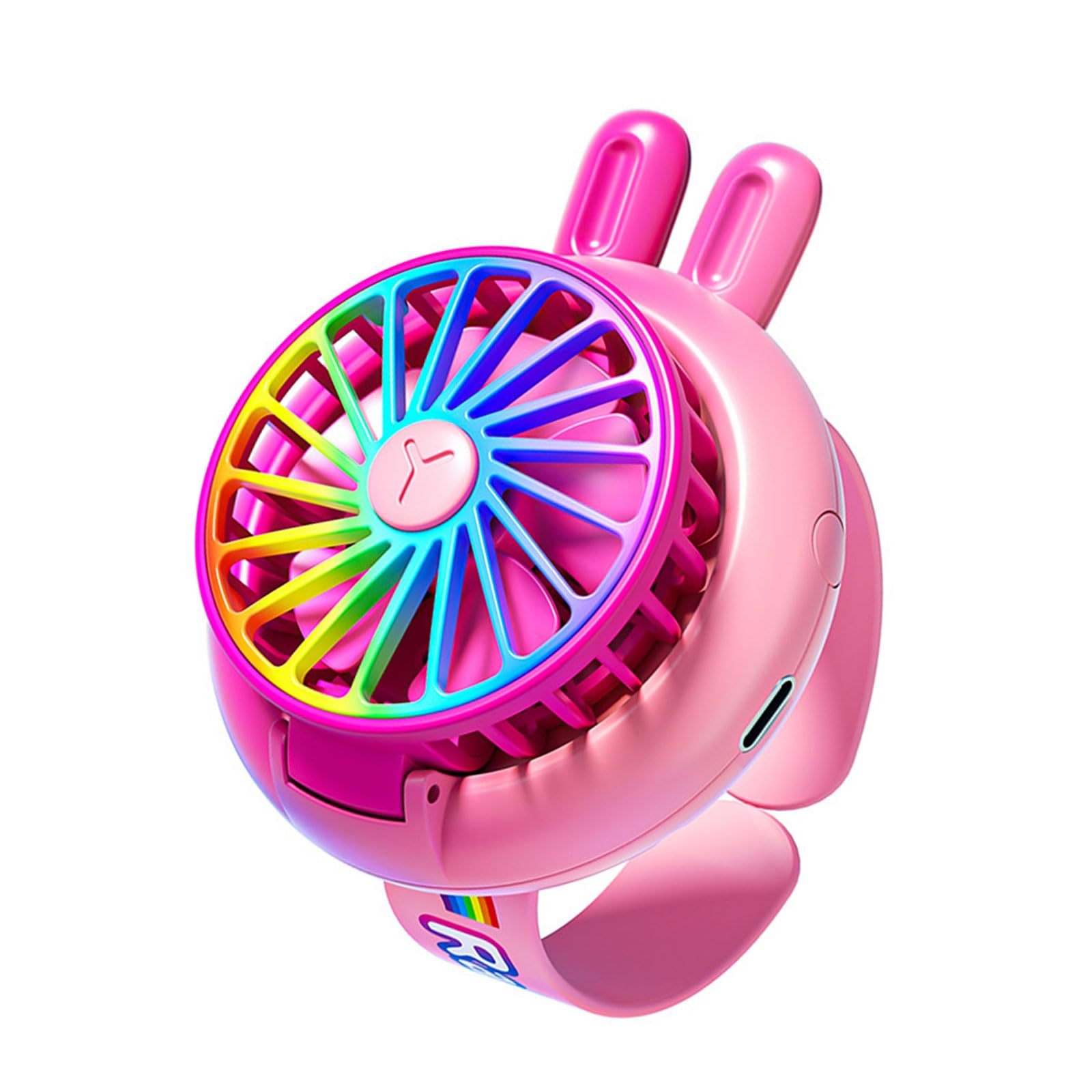 Kaeltsyn Wristband Fan for Kids 3 Wind Modes Safe ABS Build Perfect for School and Travel Desk and Wrist Use Fan