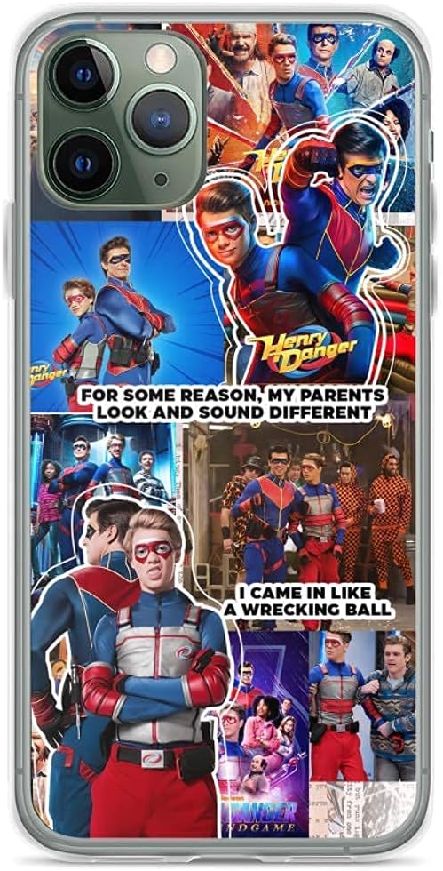Phone Case Henry Danger Compatible with iPhone 12/12 Pro Max Mini 11 Pro Max XR SE 2020/7/8 X/Xs 6S Plus Samsung S10 S20 S21 Ultra Plus
