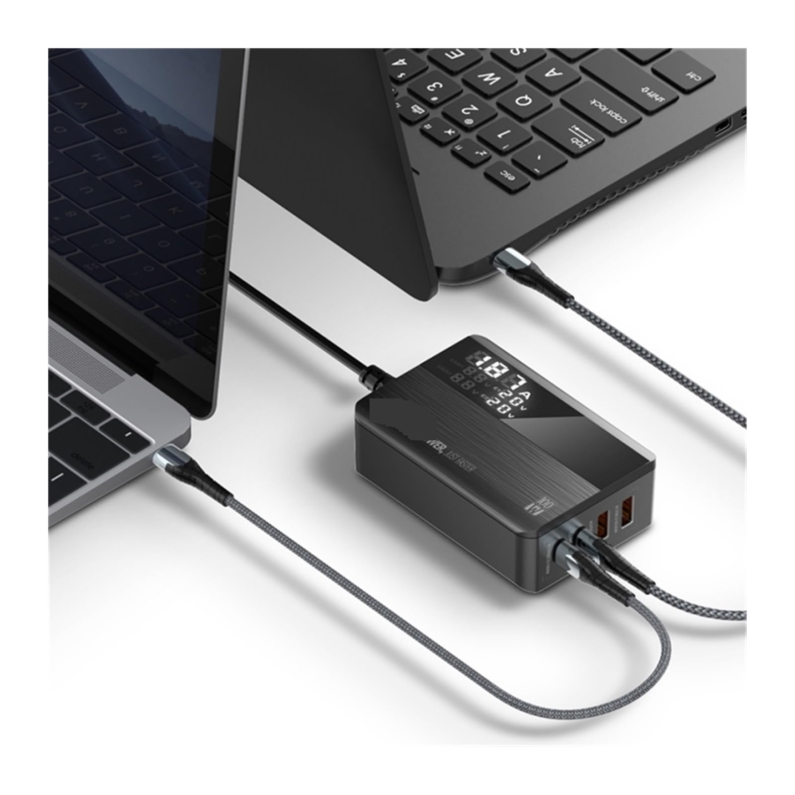 A4809C QC3.0 PD 4 USB téléphone Chargeur Rapide Adaptateur for Ordinateur Portable 100W d'alimentation C Compatibilité Universelle