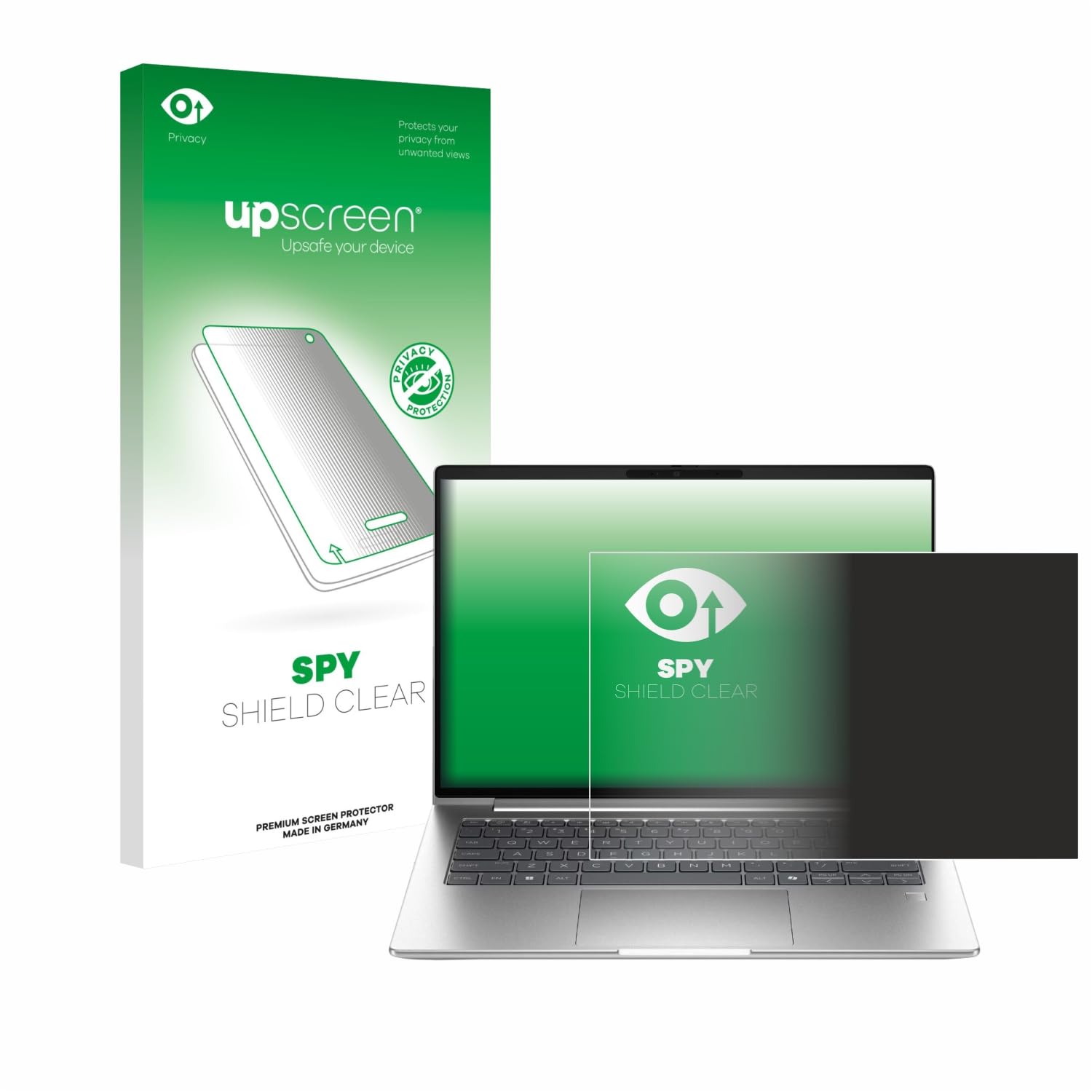 upscreen Anti-Spy Blickschutzfolie für HP ProBook 4 G1i 16" Made in Germany, Privacy Screen Displayschutz-Folie [Sichtschutz, Blaulichtfilter]