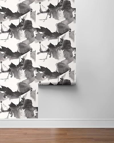 Miniatura 7 de NextWall Harry  Grace - Papel tapiz abstracto de bloques de acuarela para despegar y pegar tinta