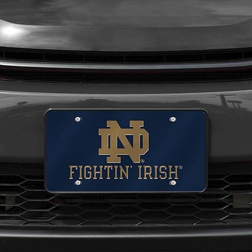 Miniatura 500 de Rico Industries Placa de matrícula de metal con incrustaciones láser de Florida Gators de la NCAA plateado,Alternativo,Negro -,Negro/Plata,Azul,azul