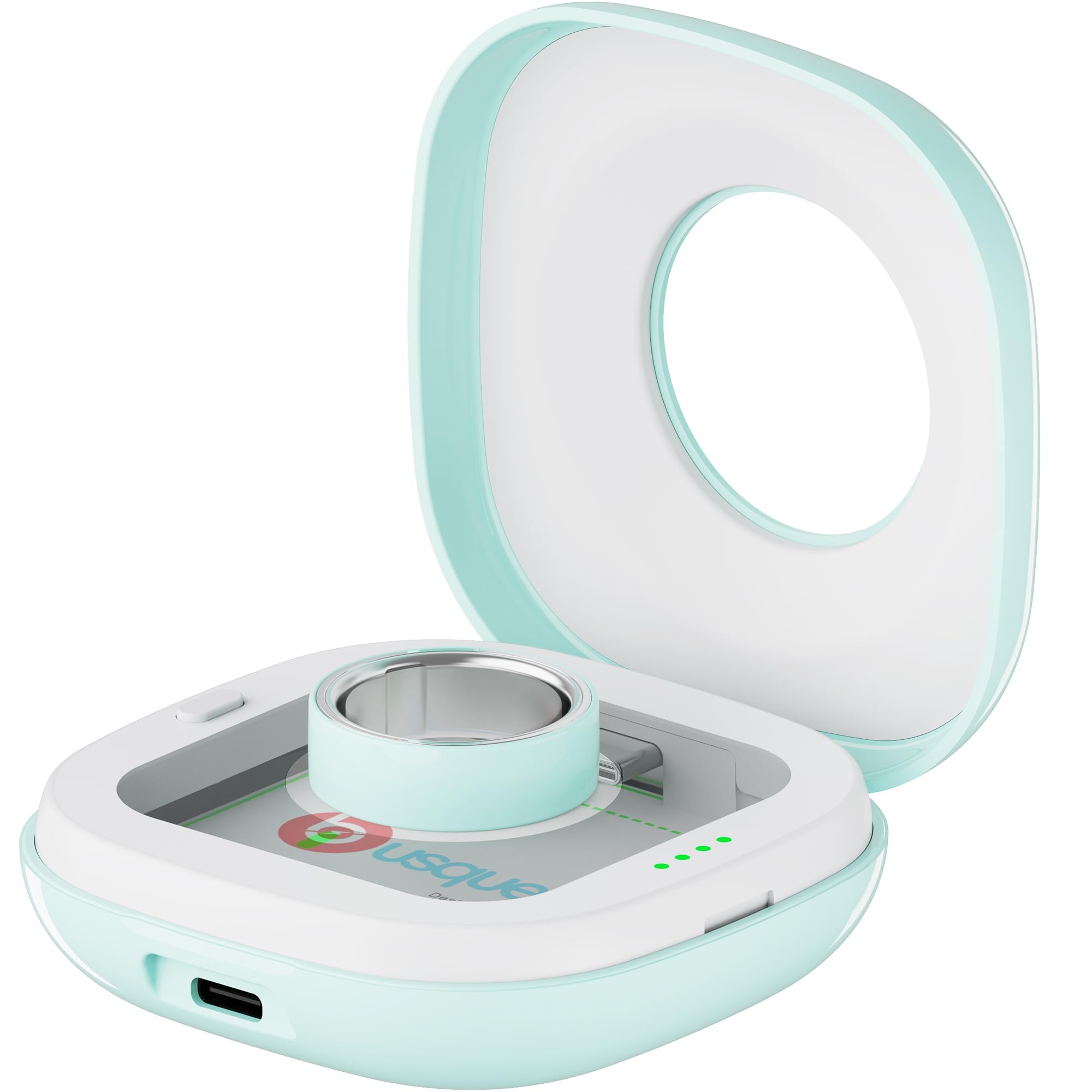 Cargador Oura Ring 4 compatible con funda portátil Ring Gen 4 tamaños verde 8