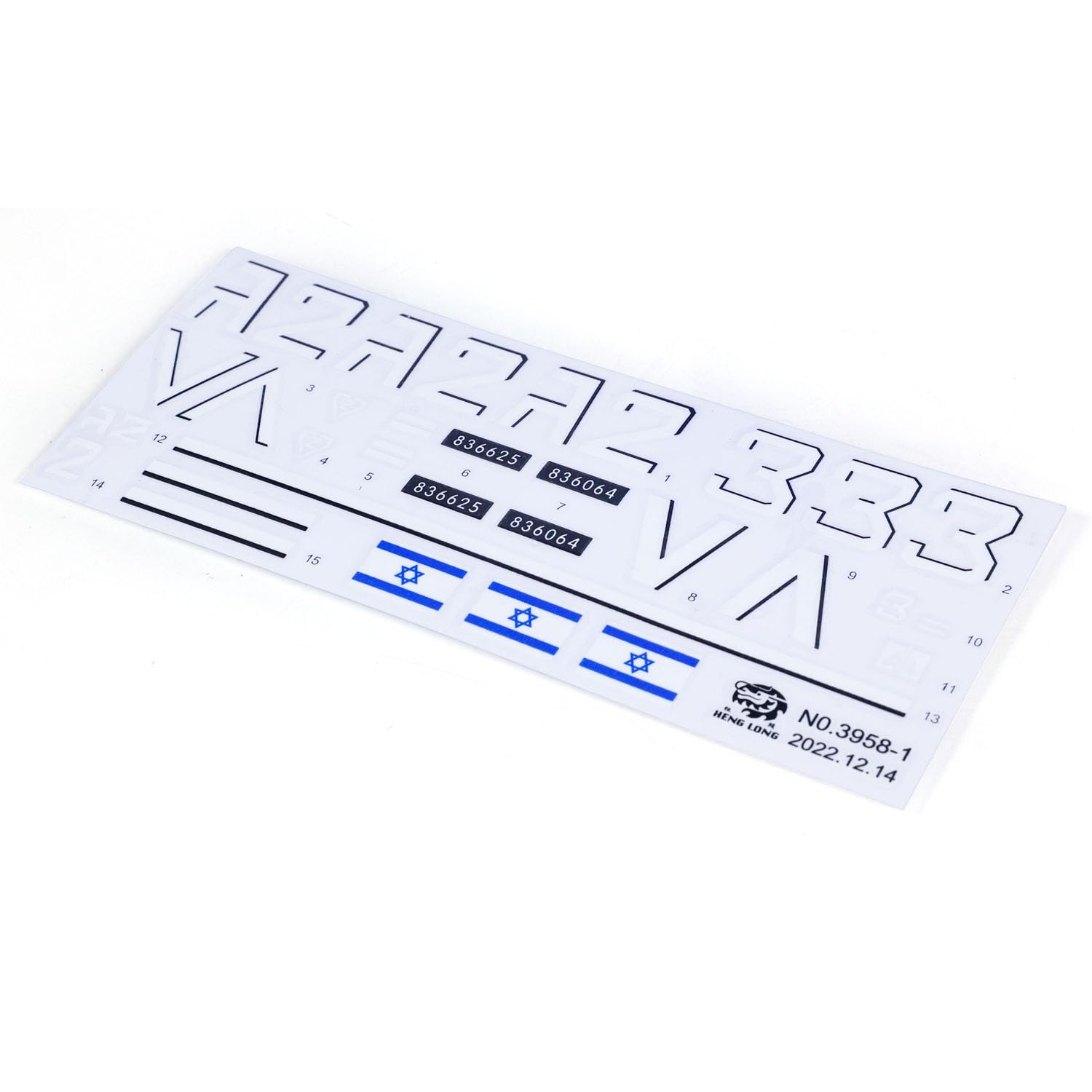 TOUCAN RC HOBBY Autocollant Décoratif Pour Henglong 1/16 USA