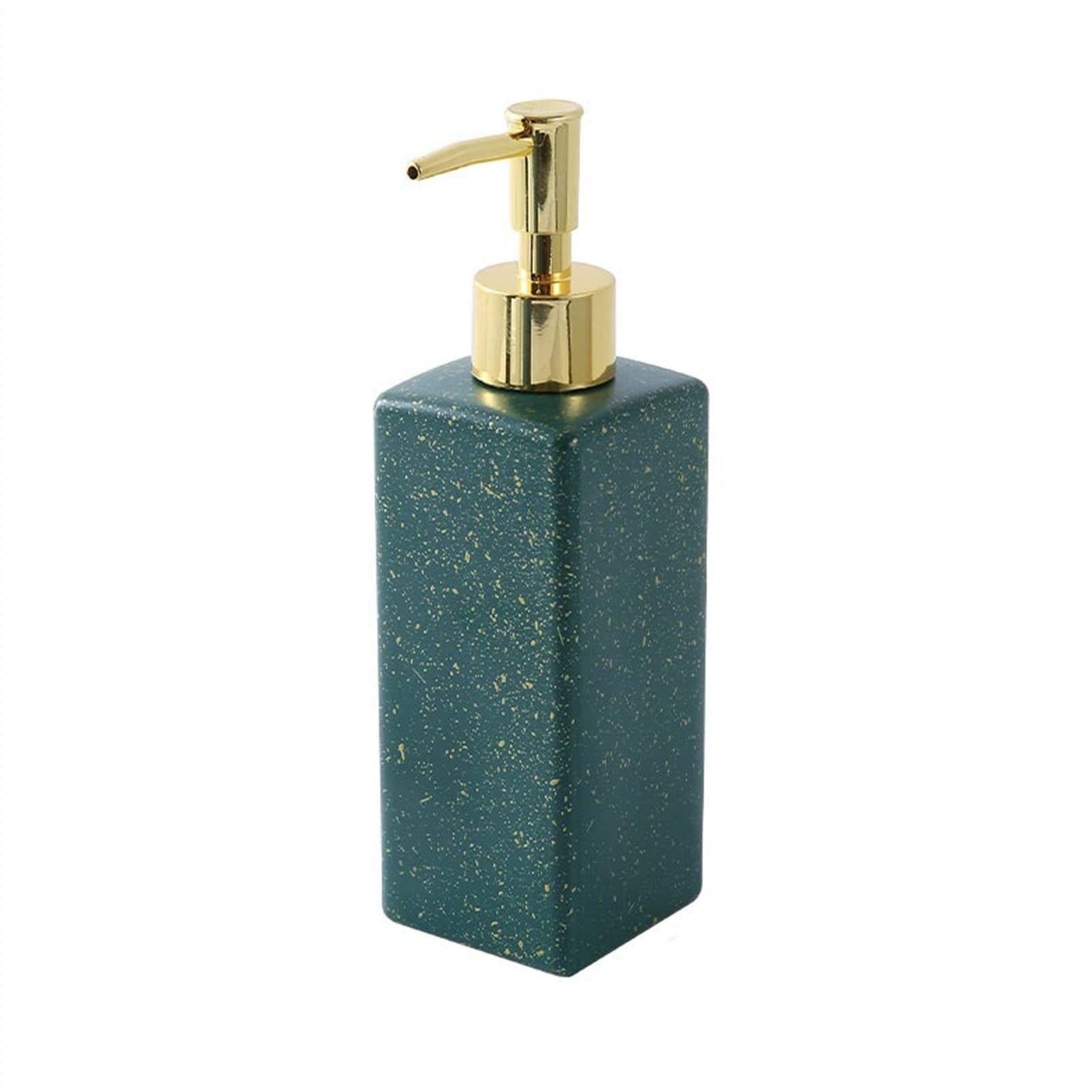 Dispenser di Sapone per Bagno, flacone con Pressione per lozione, Shampoo, Gel Doccia, Separato, in Ceramica, per Hotel, casa, Cucina, Prestazioni (Colore: Bianco)