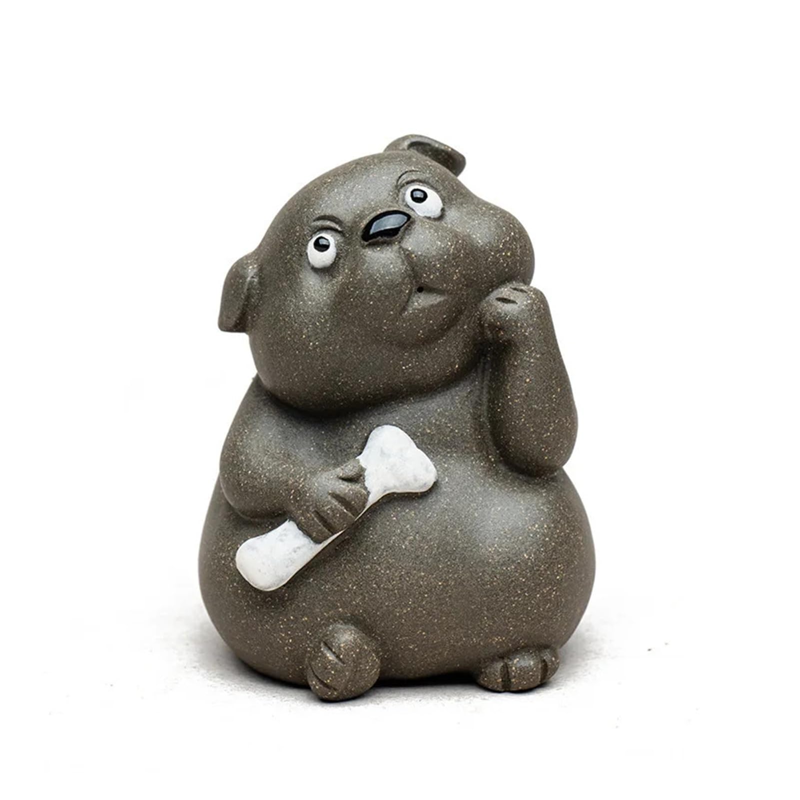 Huolimxun Purple Sand Dog Ornaments staring At The Dog Creative Desktop Decoration Interesting Animal Sculpture Gifts(Stare)