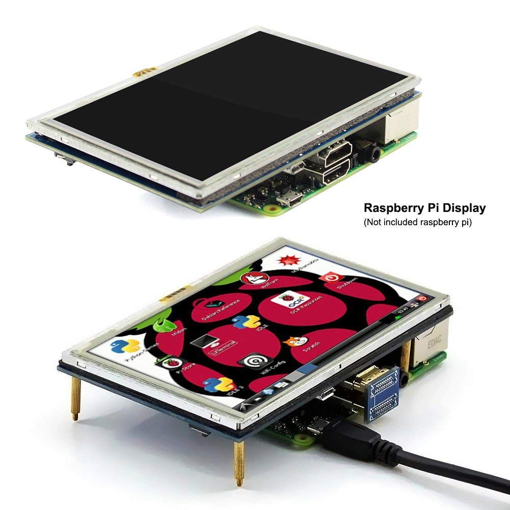 Buy ELECROW 5 Inch Raspberry Pi Screen Touchscreen 800x480 TFT LCD ...