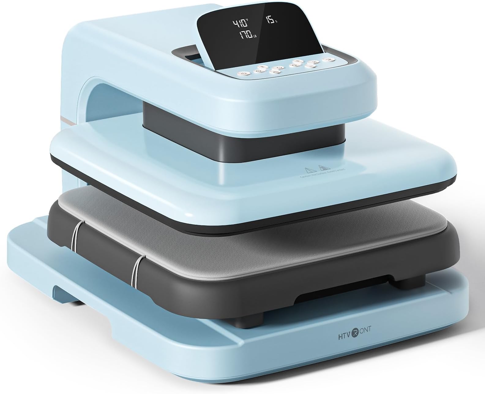 HTVRONT Auto Heat Press 2 - Heat Press Machine for T Shirts with Adjustable Pressure & Higher Heating Height, Heats Up Fast & Evenly Heat Press 15x15 for HTV, Sublimation, Heat Transfer Projects