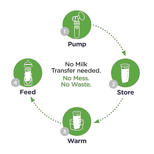 Playtex Baby Nurser - Cápsulas de silicona reutilizables, almacenamiento de leche materna y alimentación sin aire, 4 onzas, 6 unidades