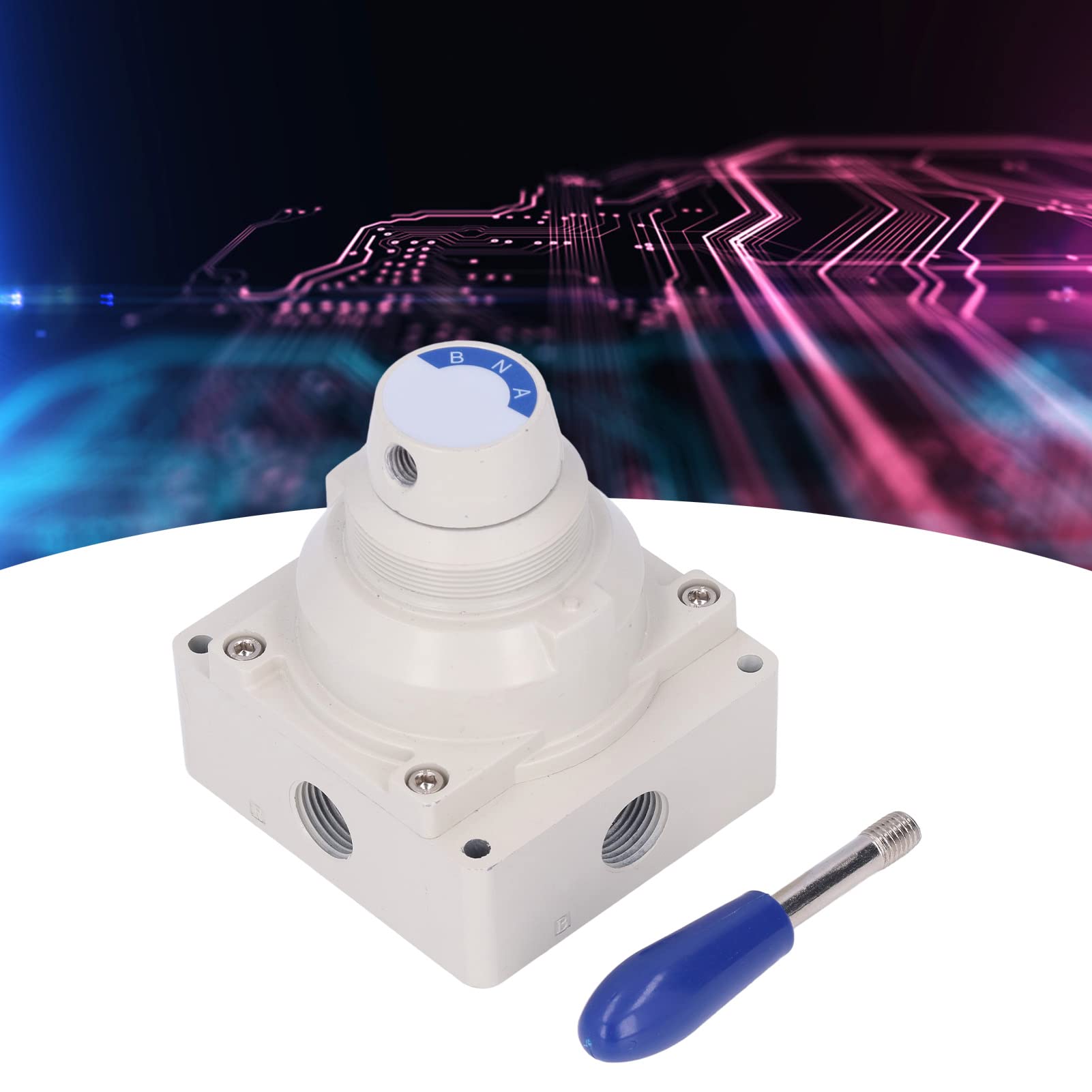 Hyuduo Air Hand Valve Lever 2 Position 4 Way Pneumatic Control Switch