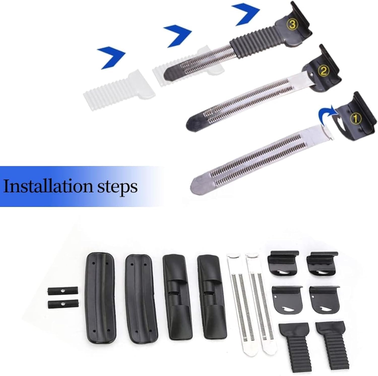 EVERGOODS 2PCS Lockable Car Roof Bars 105cm – Aluminium T-Slot Roof Rack with 2 Keys, Anti-Theft Luggage Carrier for Vehicles with Raised Roof Rails — view 4