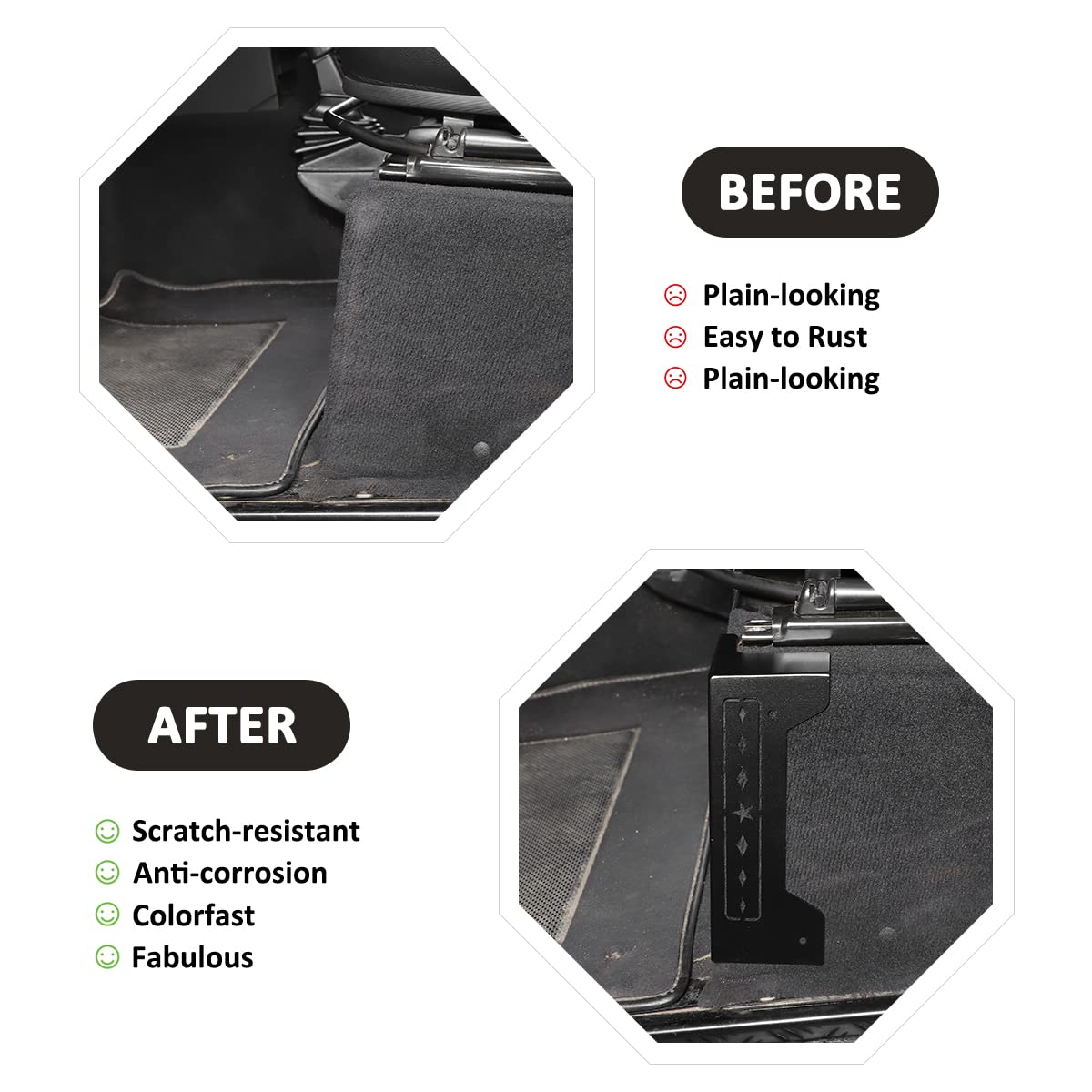 Copertura di protezione angolare anti-collisione per sedile anteriore e posteriore per LR Defender 2004-2019 90 110 accessori