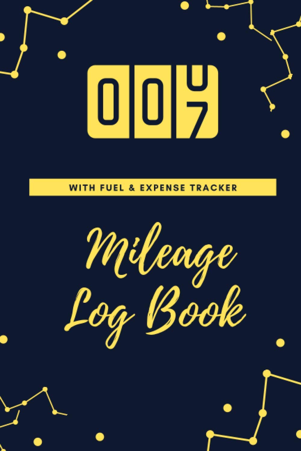 Mileage Logger Vehicle Mileage Logbook for Taxes with Fuel , Trips