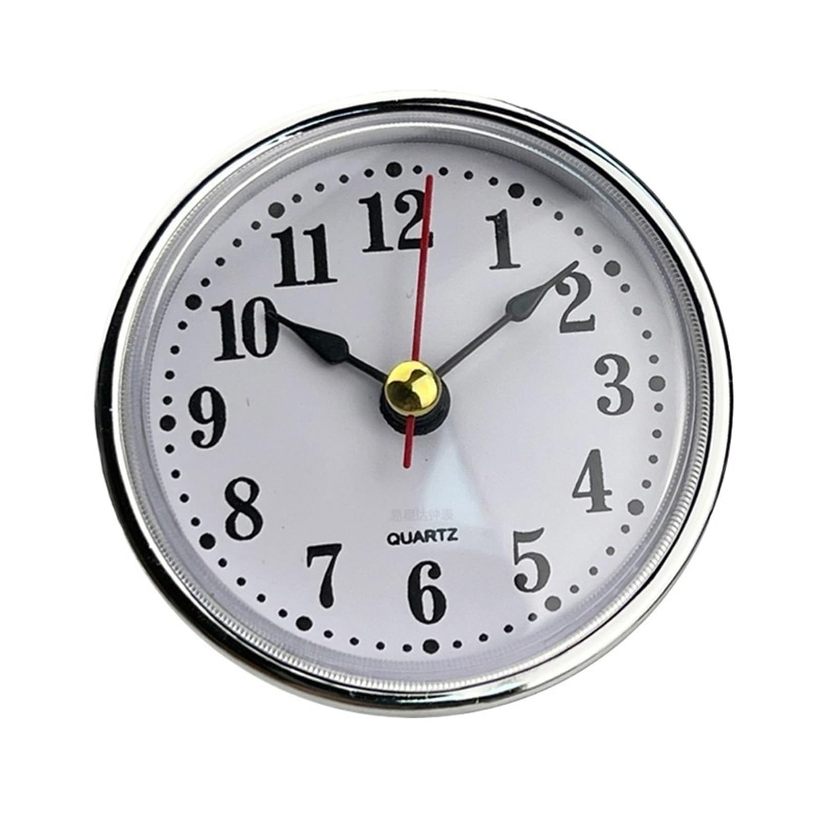 HVSYVVSRL Classic Clock Craft Quartz Movement Dia.65mm Round Clocks Insert Roman Number Little Arabic Numbers Wall Decor Quiet Operation