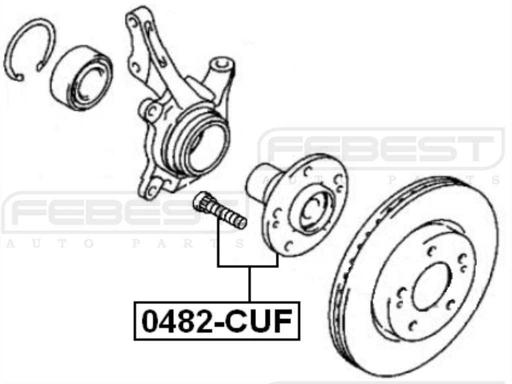 Amazon.com: Mr519923 - Front Wheel Hub For Mitsubishi - Febest 