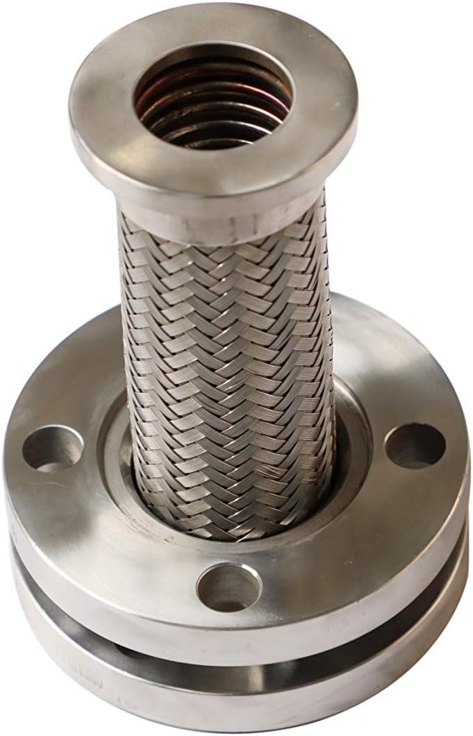 OBB Flex Hose 21" Corrugated Stainless Steel Short Flanged Braided