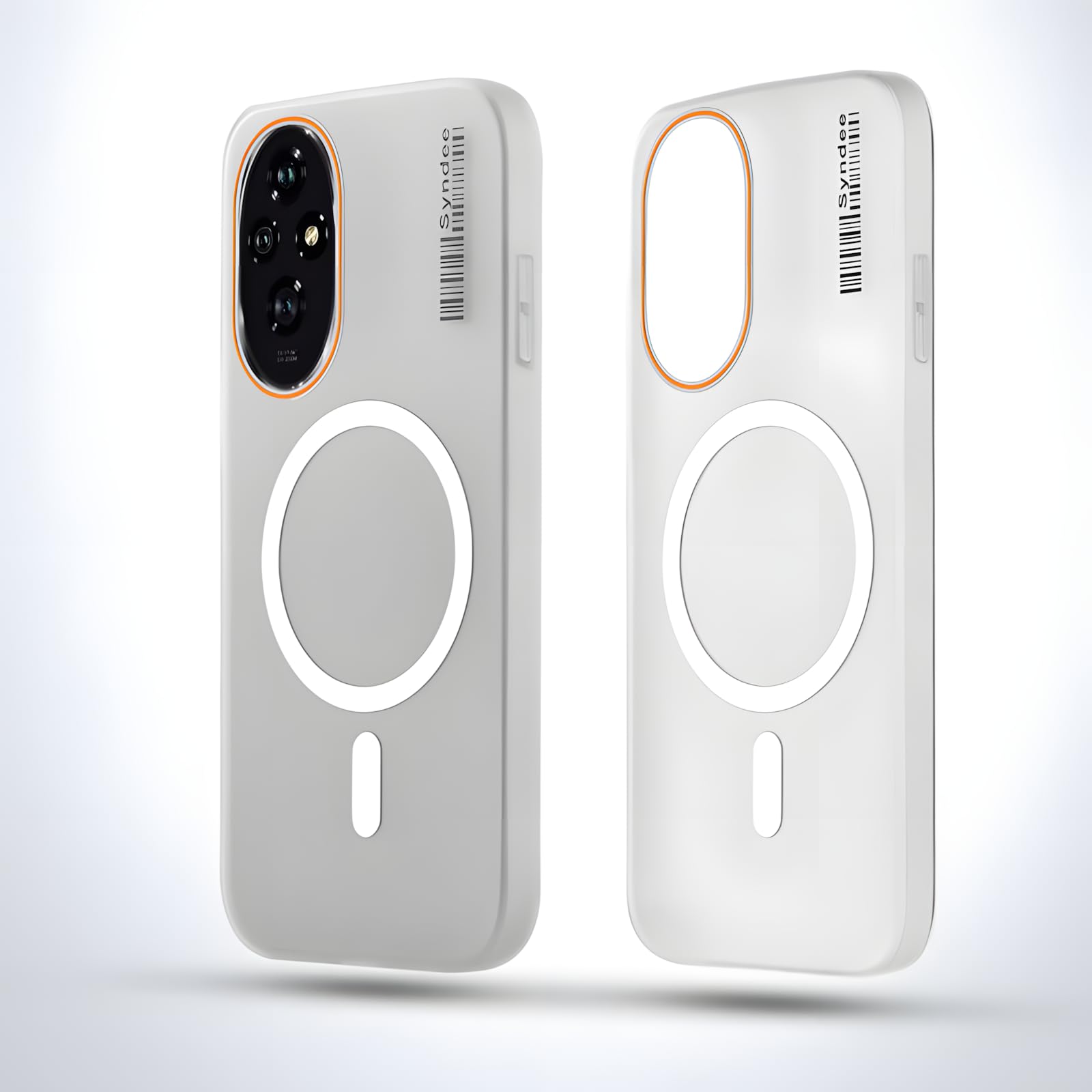 DL3 Mobilak Case Back Cover for Honor 200 5G, Sleek Frosted Translucent Back Only Compatible with Wireless Magnetic Accessories | Anti-Scratch Shockproof Phone Case