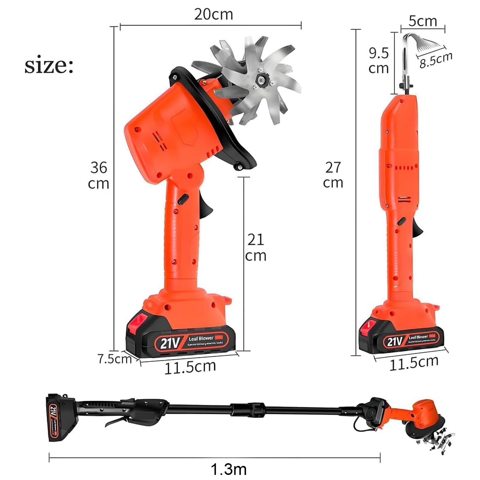 Mini coltivatore elettrico da giardino, senza fili, per giardinaggio, efficiente coltivatore per il taglio dell'erba e la preparazione del terreno