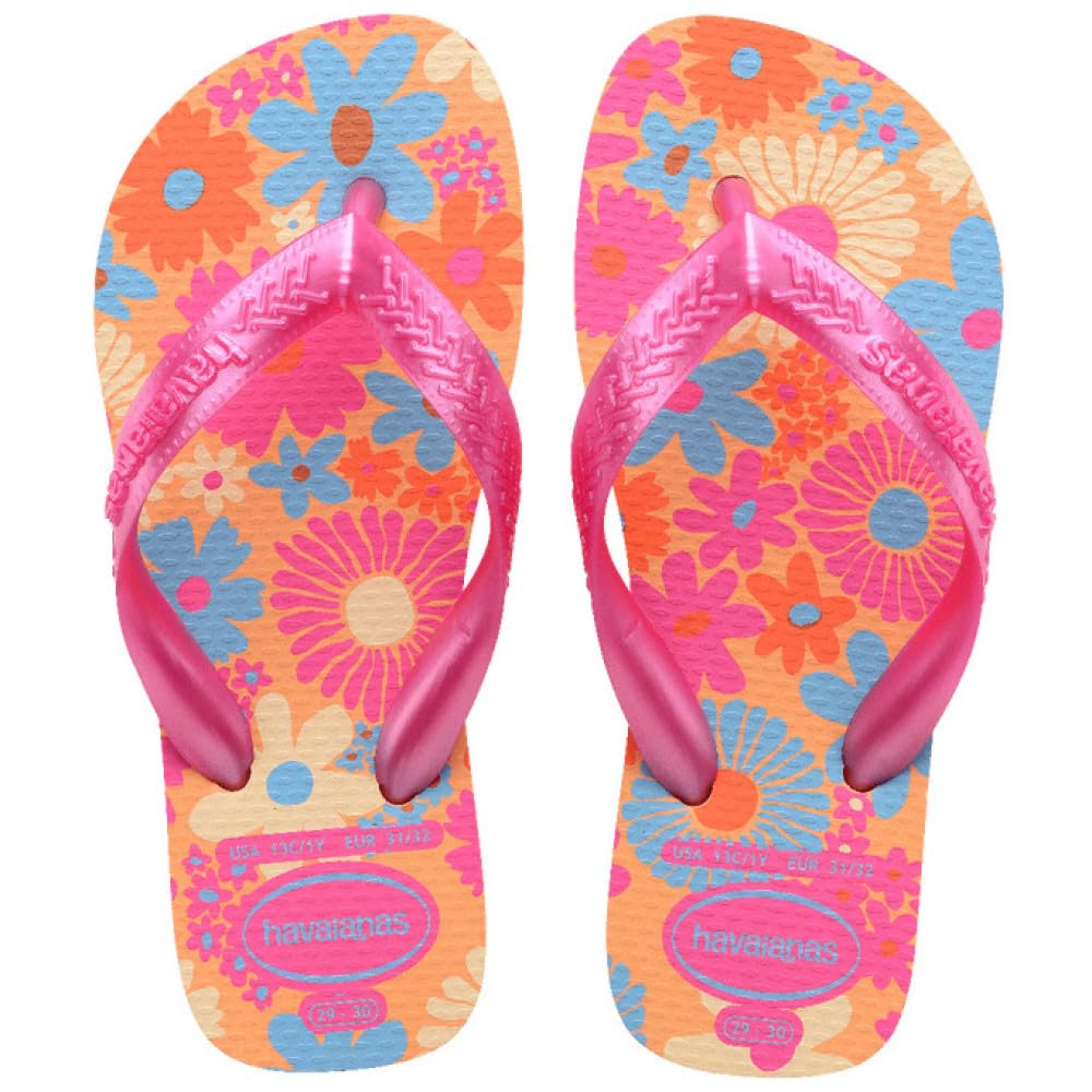 Havaianas Kids Flores, Buttercream, 3.5/4