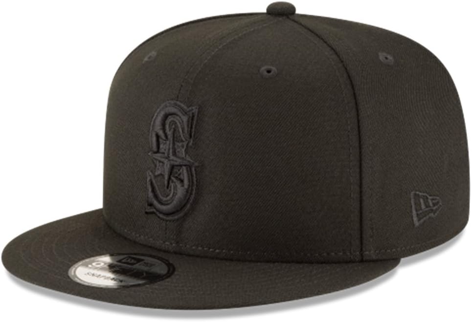 New Era 950 MLB Basic Black ON Black Seattle Mariners Snapback Cap