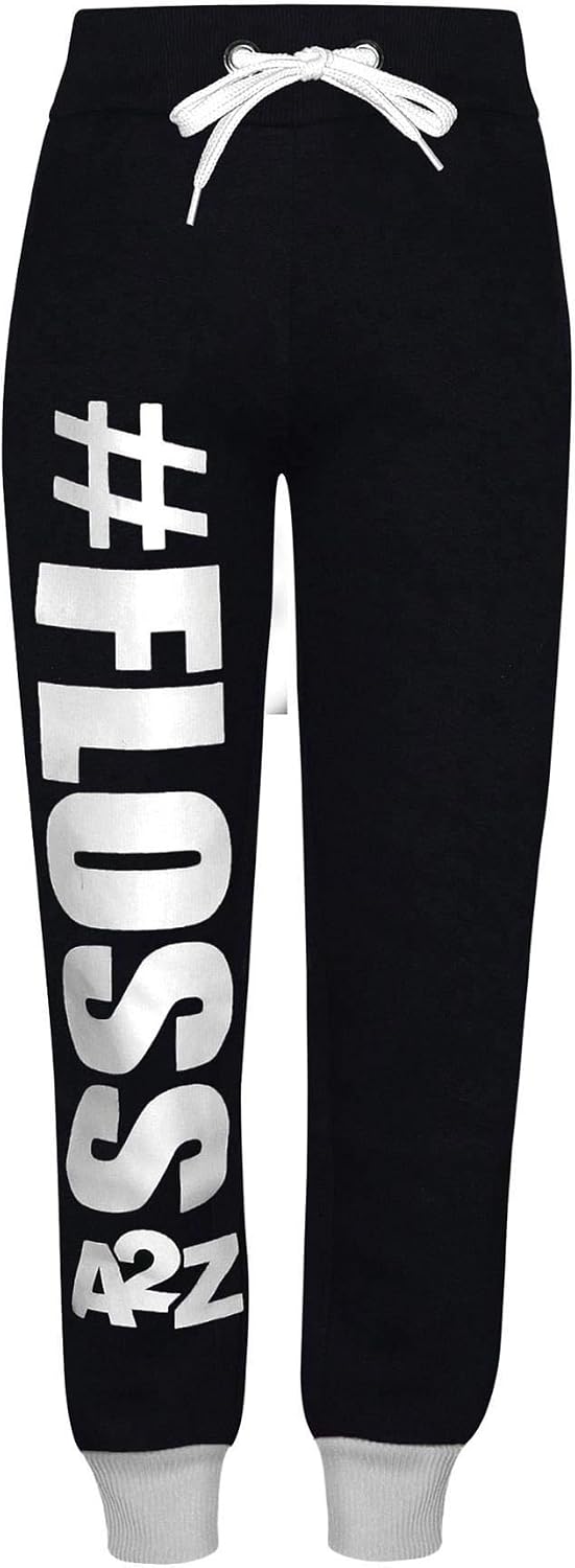 Kids Girls Tracksuit Designer #Selfie Hooded Crop Top & Bottom Jog Suit 5-13 Yr